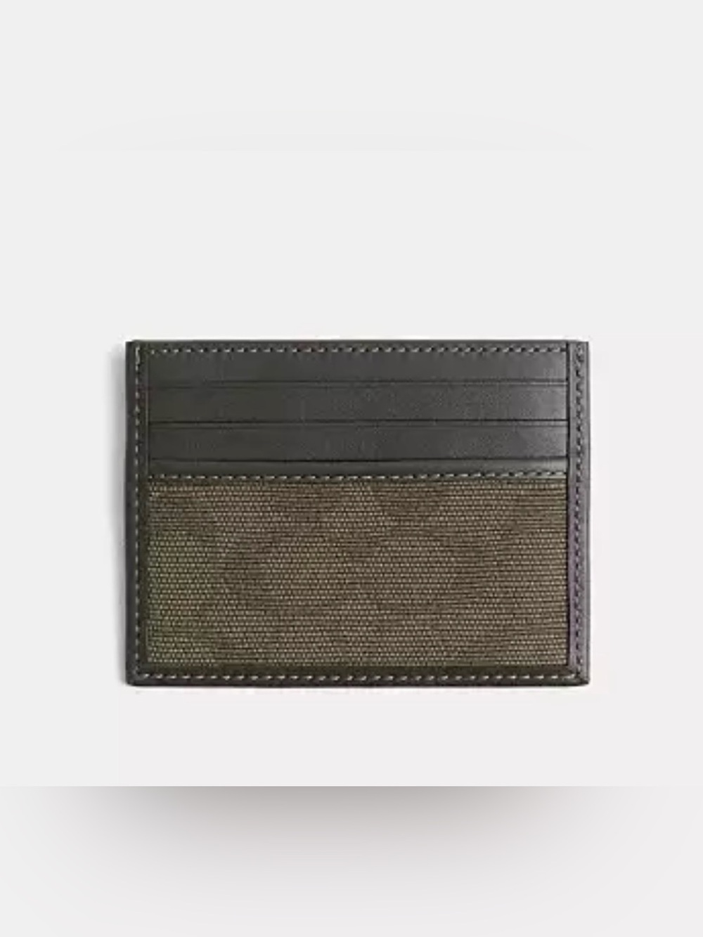 Coach NWT Men's Restored Refined Card Case Olive Drab
